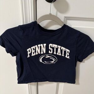 Penn State Navy Blue Crop Top